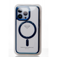 Силиконовый чехол MagSafe COLORS для iPhone 14 Pro синий