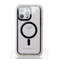 Силіконовий чохол MagSafe COLORS для телефону iPhone 15 Pro чорний