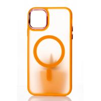 Силіконовий чохол MagSafe MATTE для iPhone 12 помаранчевий