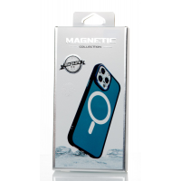 Силіконовий чохол MagSafe MATTE для iPhone 13 Pro темно-синій