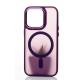Силиконовый чехол MagSafe MATTE для iPhone 13 Pro Max темно-фиолетовый