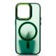 Силиконовый чехол MagSafe MATTE для iPhone 14 Pro Max зеленый
