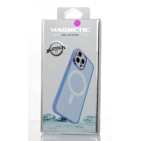Силіконовий чохол MagSafe MATTE для iPhone 14 темно-фіолетовий