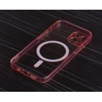 Силиконовый чехол MagSafe SHADE PHONE для iPhone 15 розовый