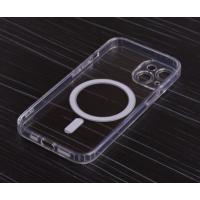 Силиконовый чехол MagSafe SHADE PHONE для iPhone 15 Plus прозрачный