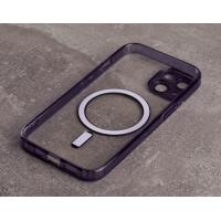 Силіконовий чохол MagSafe SHADE PHONE для iPhone 15 Plus темно-фіолетовий