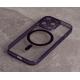 Силіконовий чохол MagSafe SHADE PHONE для iPhone 15 Pro темно-фіолетовий