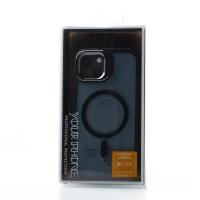 Силиконовый чехол MagSafe SHADOW для iPhone 13 черный