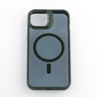 Силиконовый чехол MagSafe SHADOW для iPhone 13 зеленый