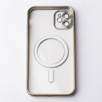 Силіконовий чохол MagSafe SHINING MATTE для телефону iPhone 11 сірий