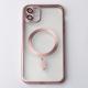 Силіконовий чохол MagSafe SHINING MATTE для телефону iPhone 11 рожевий