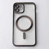 Силиконовый чехол MagSafe SHINING MATTE для iPhone 11 черный