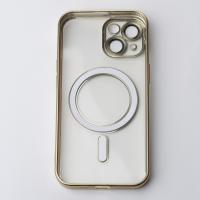 Силіконовий чохол MagSafe SHINING MATTE для телефону iPhone 14 золотий