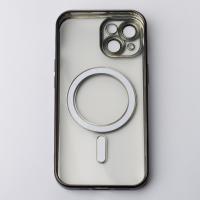 Силіконовий чохол MagSafe SHINING MATTE для телефону iPhone 14 чорний