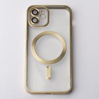 Силіконовий чохол MagSafe SHINING MATTE для телефону iPhone 12 золотий