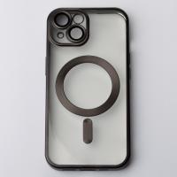 Силиконовый чехол MagSafe SHINING MATTE для iPhone 13 black