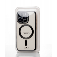 Силиконовый чехол MagSafe SHINING MATTE для iPhone 15 Pro Max черный