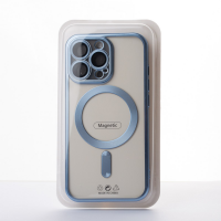 Силіконовий чохол MagSafe SHINING MATTE для телефону iPhone 13 Pro синій