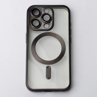Силиконовый чехол MagSafe SHINING MATTE для iPhone 14 Pro Max черный