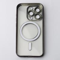 Силиконовый чехол MagSafe SHINING MATTE для iPhone 14 Pro Max черный