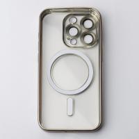 Силиконовый чехол MagSafe SHINING MATTE для iPhone 14 Pro Max серый