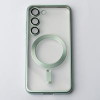Силіконовий чохол MagSafe SHINING MATTE для телефону Samsung S24 м'ятний