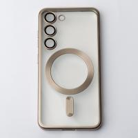 Силіконовий чохол MagSafe SHINING MATTE для телефону Samsung S24 сірий