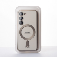 Силиконовый чехол MagSafe SHINING MATTE для Samsung S24 Plus серый