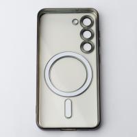 Силіконовий чохол MagSafe SHINING MATTE для телефону Samsung S23 чорний