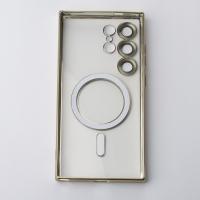 Силіконовий чохол MagSafe SHINING MATTE для телефону Samsung S23 Ultra золотий