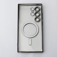 Силиконовый чехол MagSafe SHINING MATTE для Samsung S23 Ultra черный