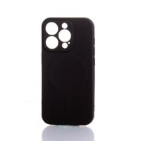 Силіконовий чохол MagSafe SOFT для iPhone 15 Pro Max чорний