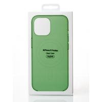 Пластиковий чохол OrigCase "Clear" with MagSafe для телефону iPhone 15 Pro Max зелений