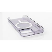 Пластиковий чохол OrigCase "Clear" with MagSafe для телефону iPhone 15 фіолетовий
