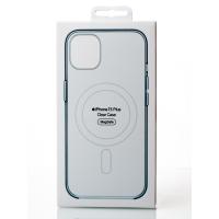Пластиковый чехол OrigCase "Clear" with MagSafe для iPhone 15 Plus прозрачный