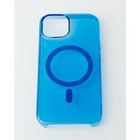 Пластиковий чохол OrigCase "Clear" with MagSafe для телефону iPhone 15 Pro синій