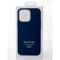 Силиконовый чехол OrigCase "Colors" with MagSafe для iPhone 14 Pro Max Storm Blue
