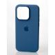 Силиконовый чехол OrigCase "Colors" with MagSafe для iPhone 15 Pro Max Winter Blue