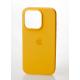 Силиконовый чехол OrigCase "Colors" with MagSafe для iPhone 14 Sunglow