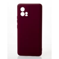 Силиконовый чехол SOFT Silicone Case для Motorola Moto G72 (без лого) бордовый
