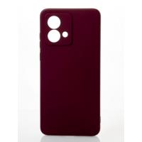 Силиконовый чехол SOFT Silicone Case для Motorola Moto G84 (без лого) бордовый