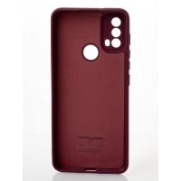 Силиконовый чехол SOFT Silicone Case для Motorola E40 (без лого) бордовый