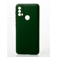 Силиконовый чехол SOFT Silicone Case для Motorola E40 (без лого) темно-зеленый