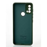 Силиконовый чехол SOFT Silicone Case для Motorola E40 (без лого) темно-зеленый