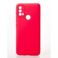 Силиконовый чехол SOFT Silicone Case для Motorola E40 (без лого) малиновый