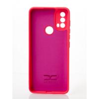 Силиконовый чехол SOFT Silicone Case для Motorola E40 (без лого) малиновый