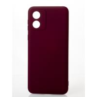 Силіконовий чохол SOFT Silicone Case для телефону Motorola E13 (без лого) бордовий