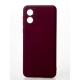 Силиконовый чехол SOFT Silicone Case для Motorola E13 (без лого) бордовый