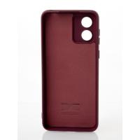 Силіконовий чохол SOFT Silicone Case для телефону Motorola E13 (без лого) бордовий