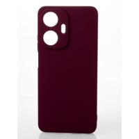 Силиконовый чехол SOFT Silicone Case для Realme C55 (без лого) бордовый